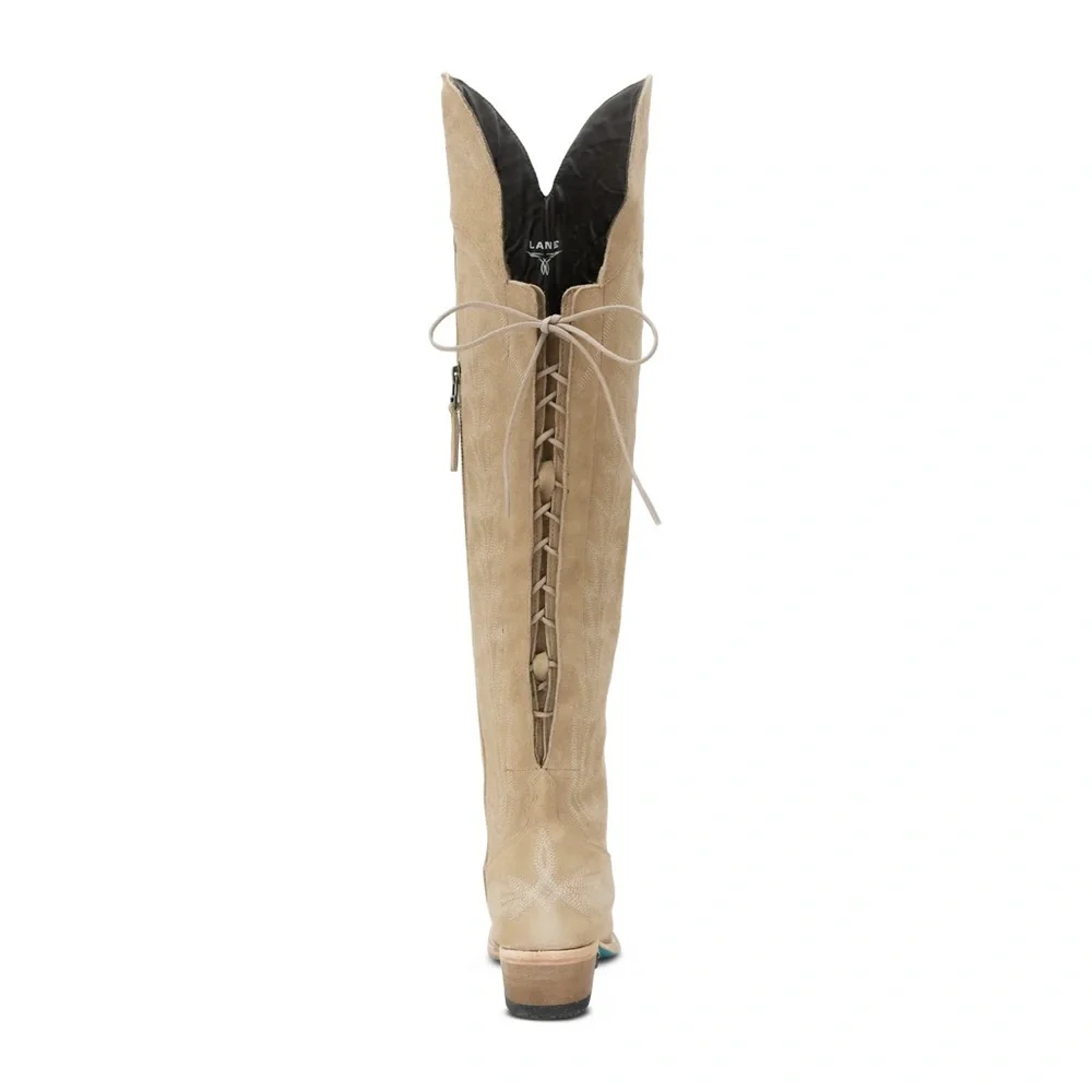 Lane Lexington Elegant Tan Over the Knee Boots